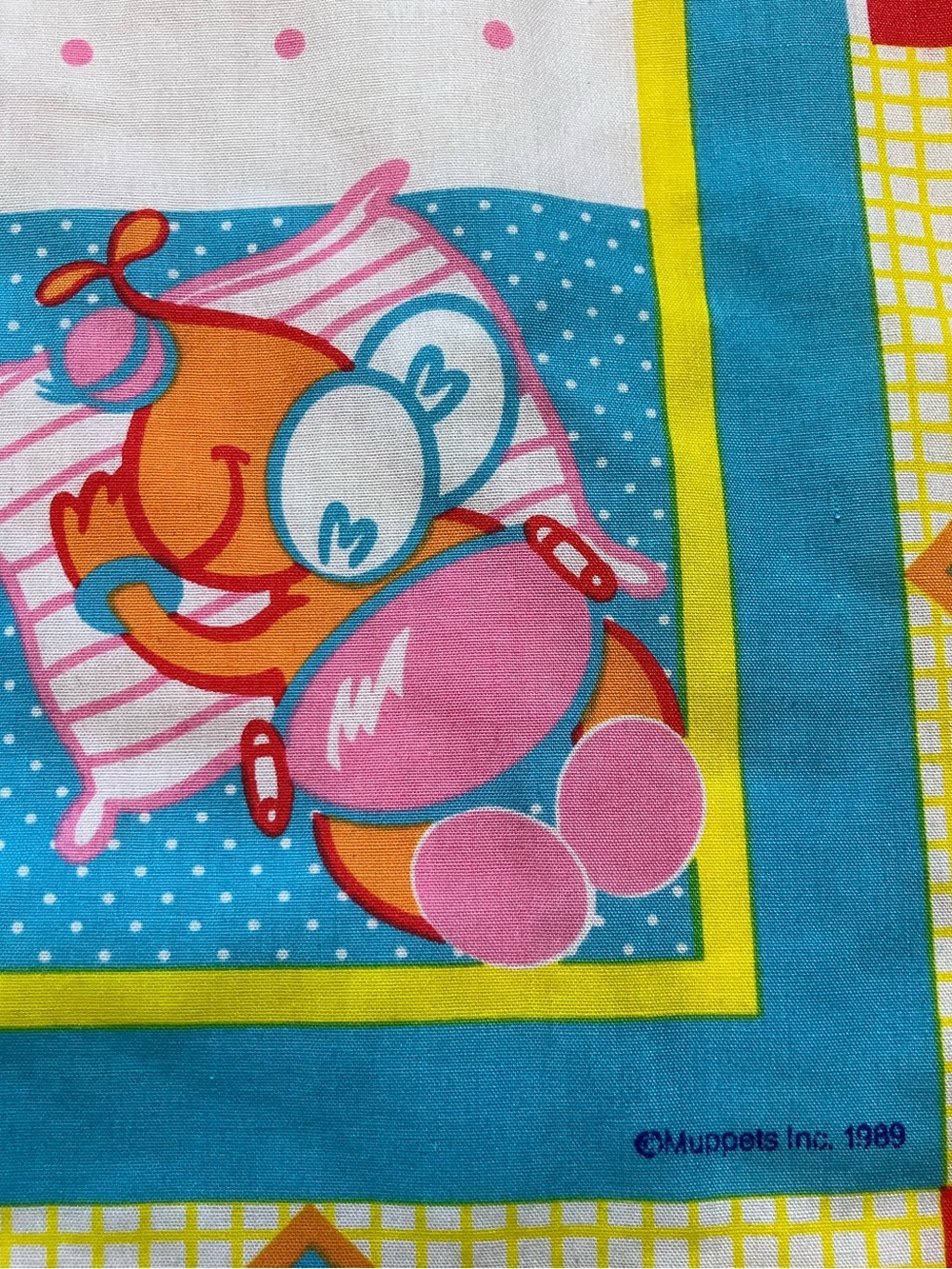 80s Vintage Sesame Street Baby Play Mat Blanket 1989 Muppets Playskool Fold N Go - Picture 10 of 14